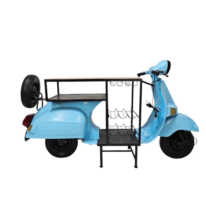 Blue Scooter Bar Counter Full Side Blue Scooter Bar Counter Full Side