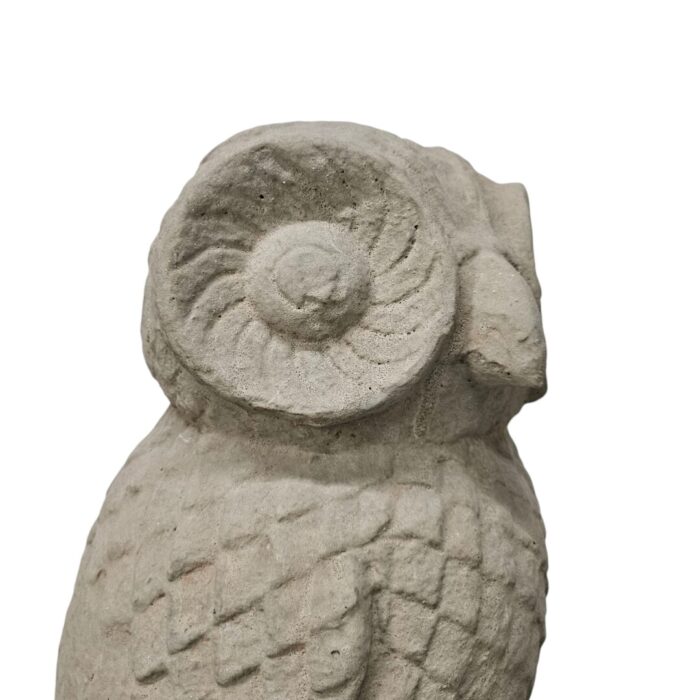 Cement Decor Owl Close