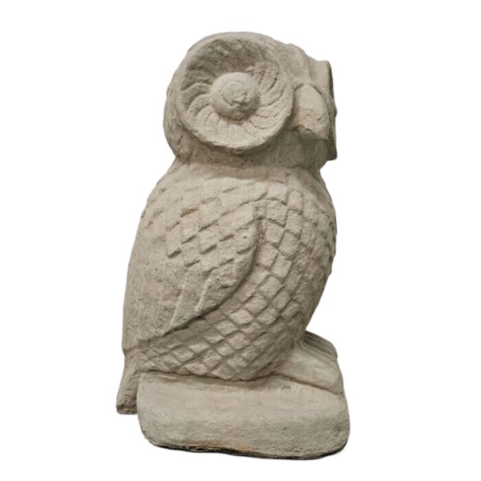 Concrete owl statue