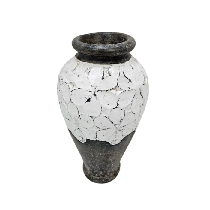 Decor Flower Vase Cement 32x60cm Top Floral Cement Vase
