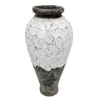 Floral Cement Vase