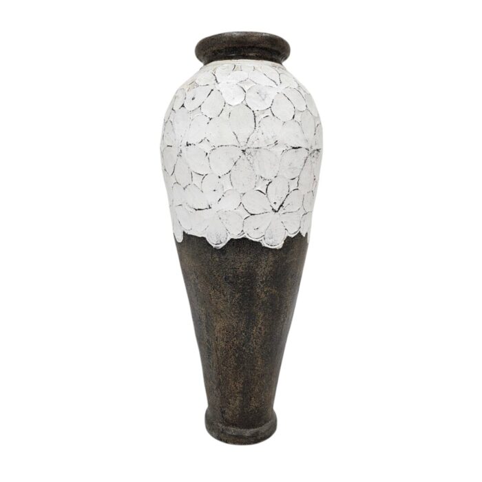 Floral Cement Vase