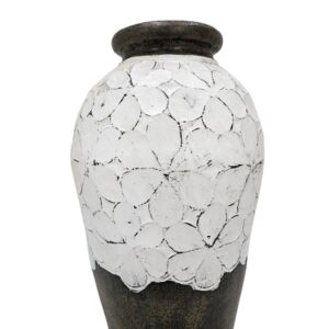 Floral Cement Vase