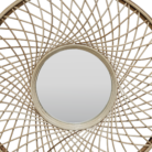 Rattan Radial Mirror Close