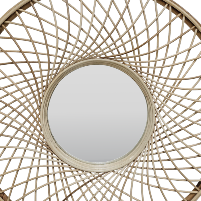 Rattan Radial Mirror Close Rattan Radial Mirror Close
