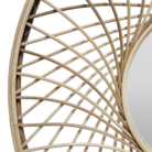 Rattan Radial Mirror Close Up