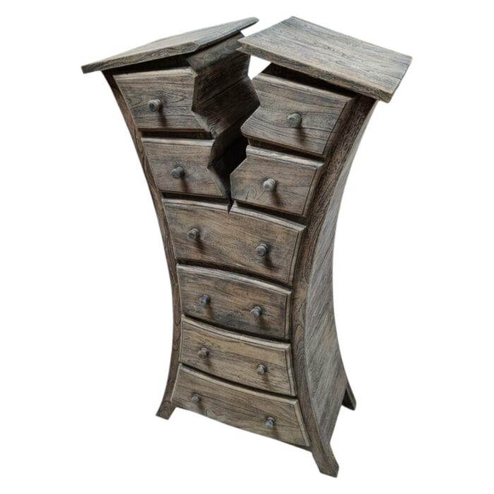Whimsical Teak Crack Chest Of Drawers Top Whimsical Teak Crack Chest Of Drawers