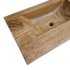 Modern Teak Basin Close Up
