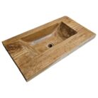 Modern Teak Basin Top