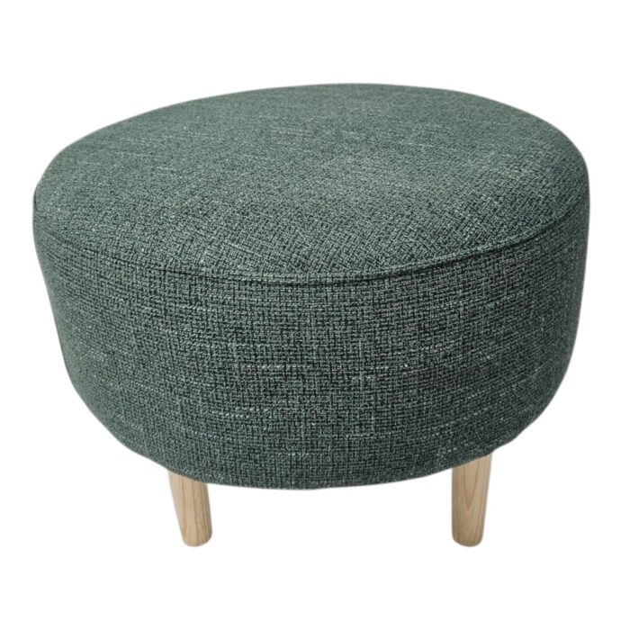 Round Sage Ottoman