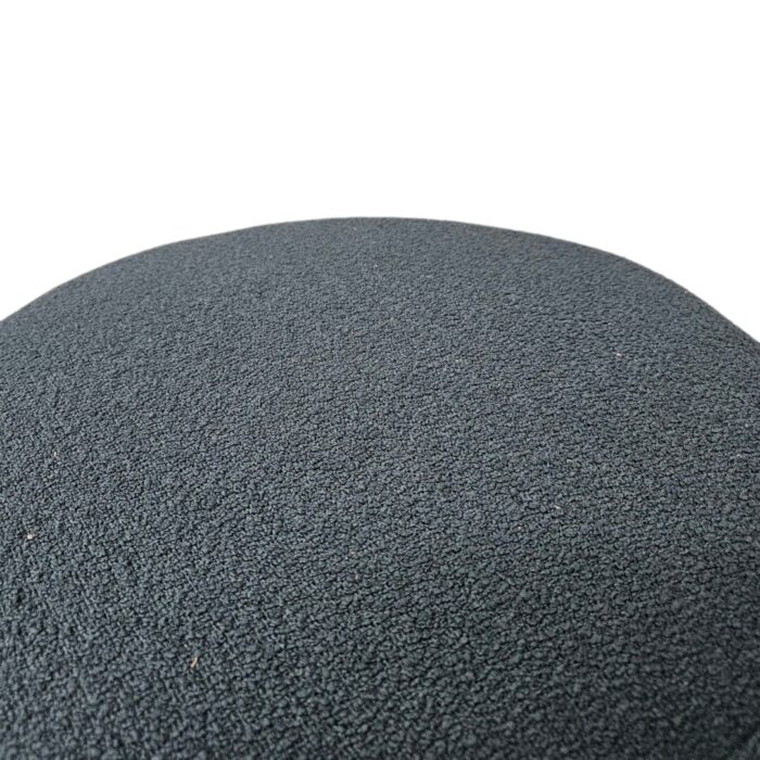 Round Navy Ottoman URF2001A close Round Olive Ottoman