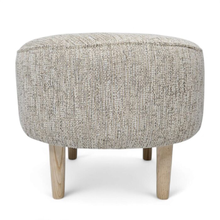 URF20001A2 Round Beige Ottoman Main Round Beige Ottoman