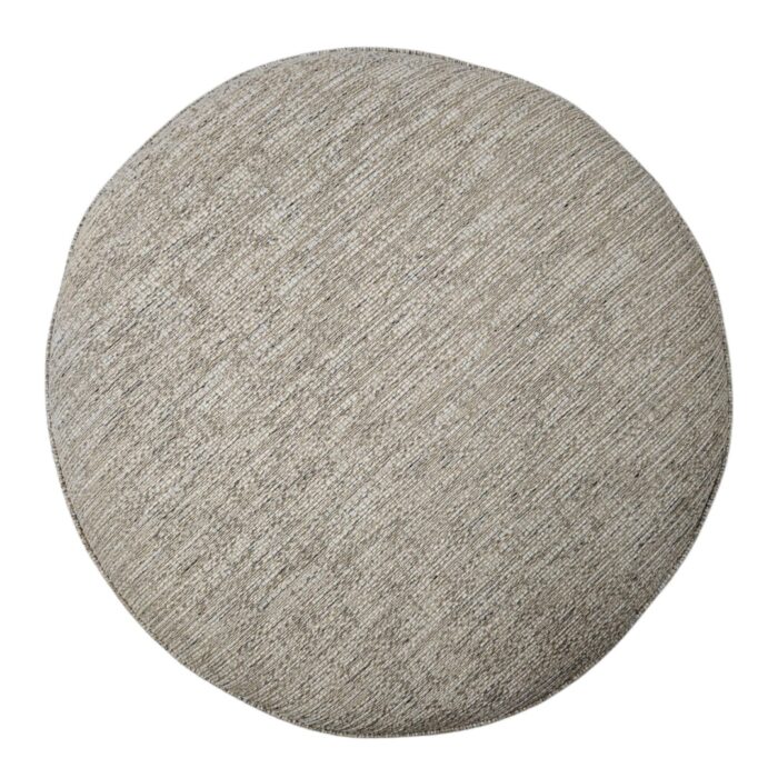 URF20001A2 Round Beige Ottoman Main Top Round Beige Ottoman