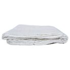 White Cotton Throw White Front