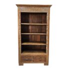 Carved Wooden Bookshelf