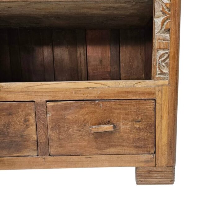 Carved Wooden Bookshelf_3 Carved Wooden Bookshelf_3