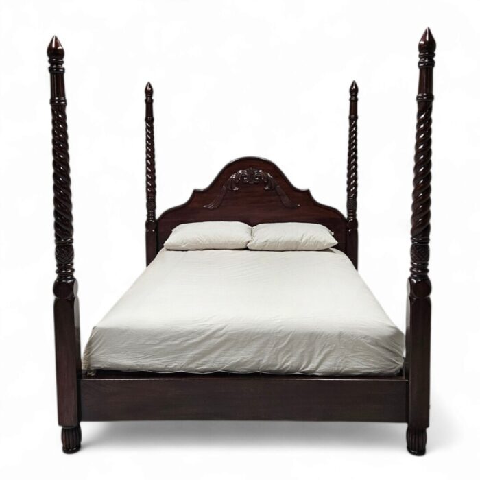 Mahogany Colonial Bed - Queen XL Main Mahogany Colonial Bed - Queen XL Main
