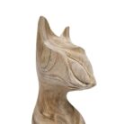 Teak Siamese Cat Sculpture_2