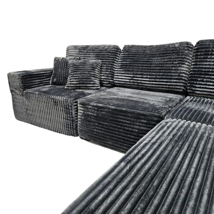 Boneless Nova L-Shaped Couch Side Close Up