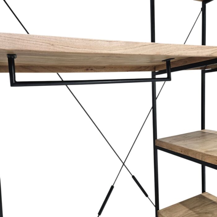 Clothes Shelf Mango Wood Close Up Clothes Shelf Mango Wood Close Up