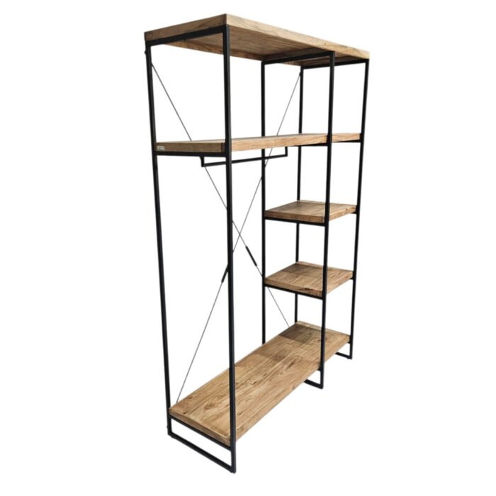 Clothes Shelf Mango Wood Side View Clothes Shelf Mango Wood Side View