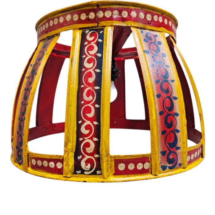 Iron Hand Painted Hanging Lamp KMH9955A Bottom Iron Hand Painted Hanging Lamp KMH9955A Bottom