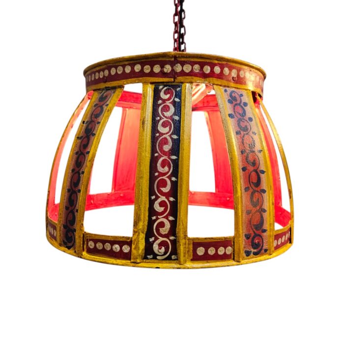 Iron Hand Painted Hanging Lamp KMH9955A On Iron Hand Painted Hanging Lamp KMH9955A On