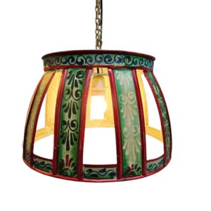 Iron Hand Painted Hanging Lamp