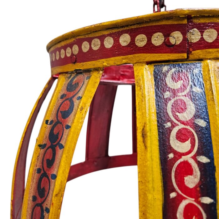 Iron Hand Painted Hanging Lamp KMH9955A Side Iron Hand Painted Hanging Lamp KMH9955A Side