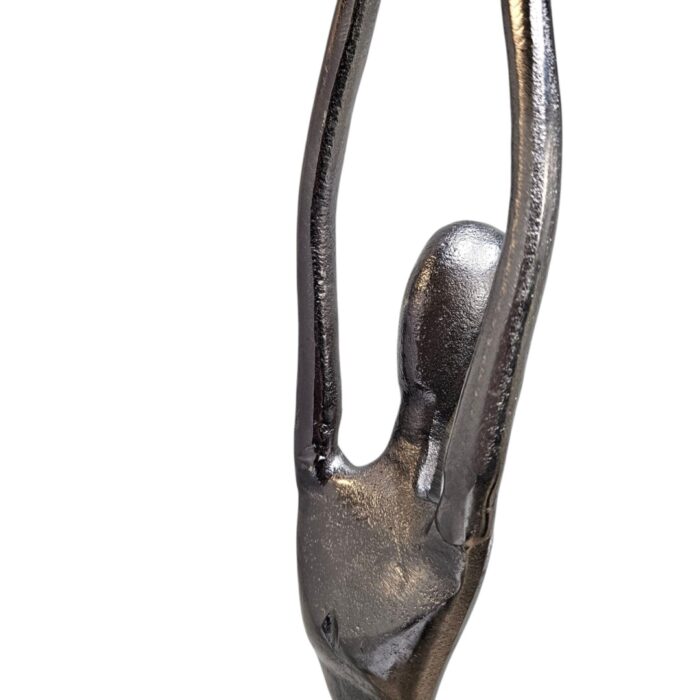 Modern Iron Dance Sculpture KMH18040 Close Head Modern Iron Dance Sculpture KMH18040 Close Head