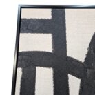 Black Swirl Wall Art Textured FCL7816 Close