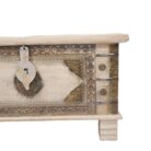 Cream Wooden Mirai Brass Storage Trunk_2