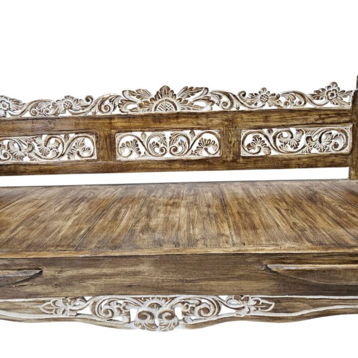 Ornate Carved Bench BEB6598 Close Ornate Carved Bench BEB6598 Close