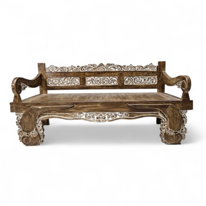 Ornate Carved Bench BEB6598 Main Ornate Carved Bench BEB6598 Main