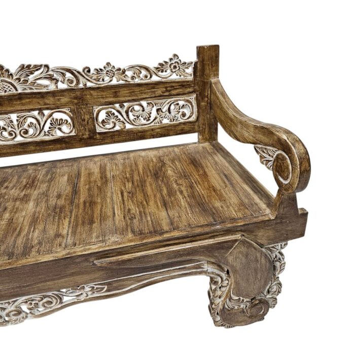 Ornate Carved Bench BEB6598 Side' Ornate Carved Bench BEB6598 Side'