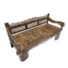 Ornate Carved Bench BEB6598 Top Side