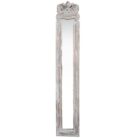 Designer white accent mirror
