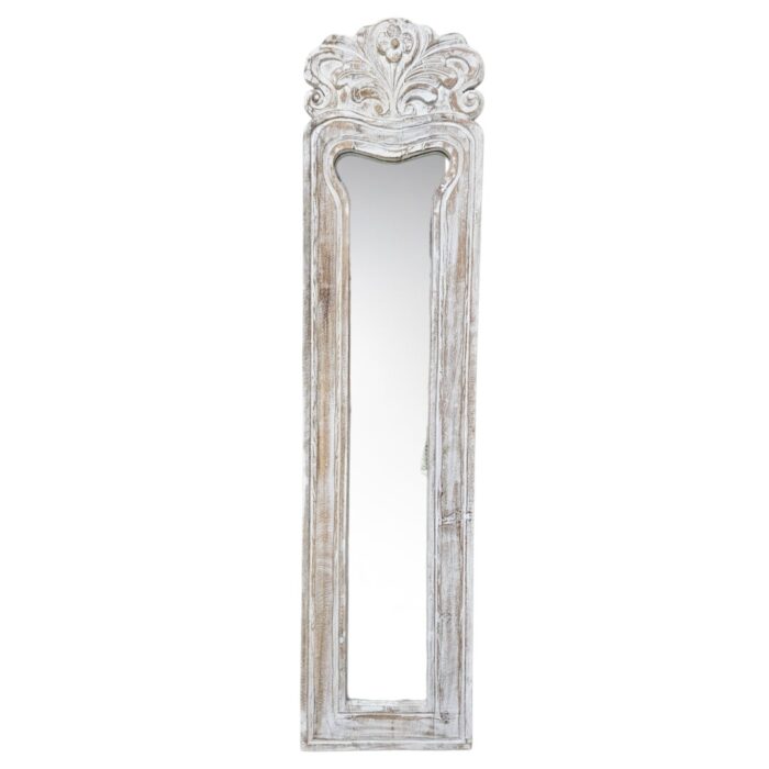 Audrey Wall Mirror Main MAD0965B Full-length distressed white mirror