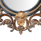 Carved Round Wall Mirror BUA0623 Close Up Bottom