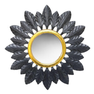Tropical sunburst wall mirror