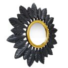 Art Deco carved leaf mirror
