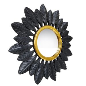 Catalina Wall Mirror MAD0026 Side Art Deco carved leaf mirror