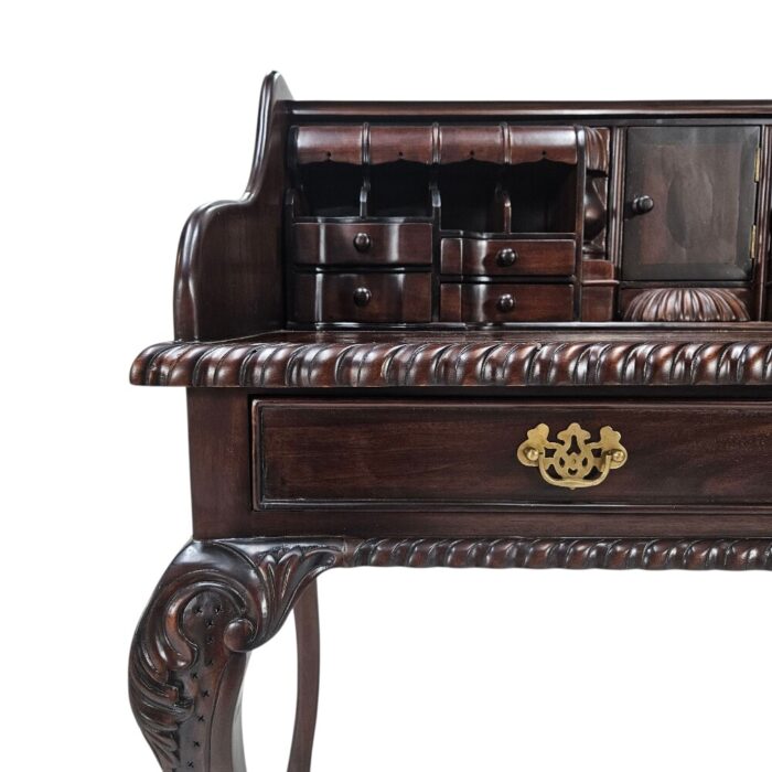 Chippendale Escritoire Desk BUA0233 Close Up View