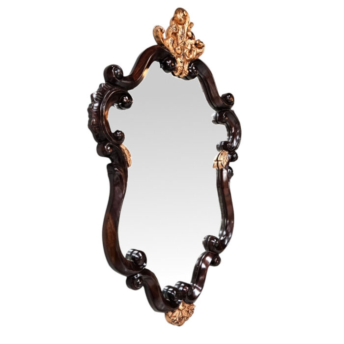 Classic Mirror Brown Gold BUA0621 Side Classic Mirror Brown Gold BUA0621 Side