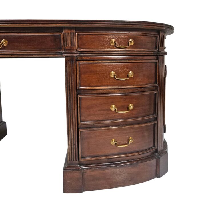 Mahogany Desk Oval BUA0226B Drawers Mahogany Desk Oval BUA0226B Drawers