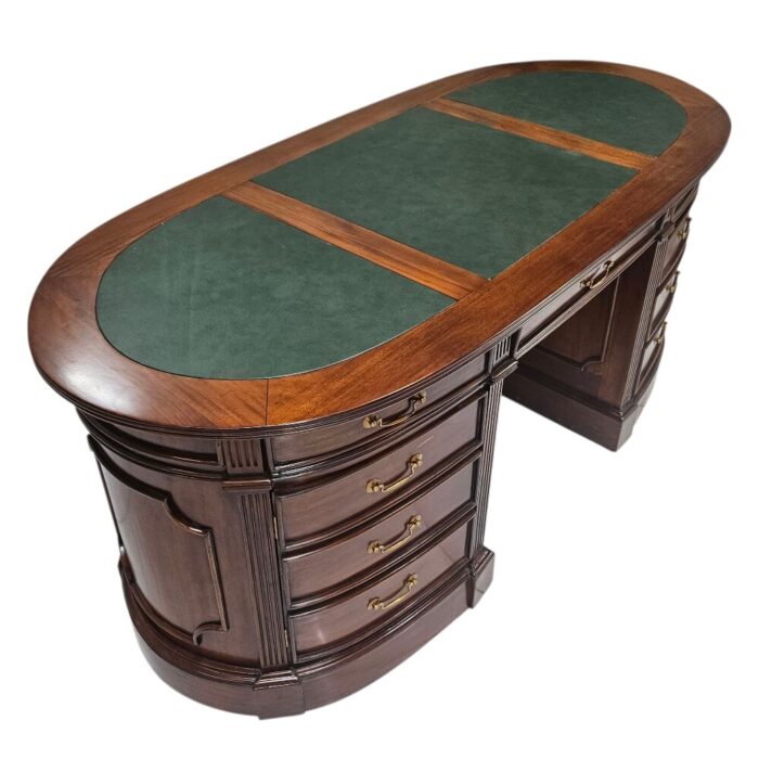 Mahogany Desk Oval BUA0226B Side Top Mahogany Desk Oval