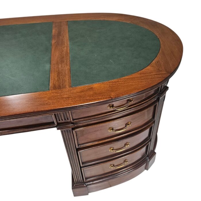 Mahogany Desk Oval BUA0226B Top Drawers Mahogany Desk Oval