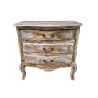 Whitewashed bedside table