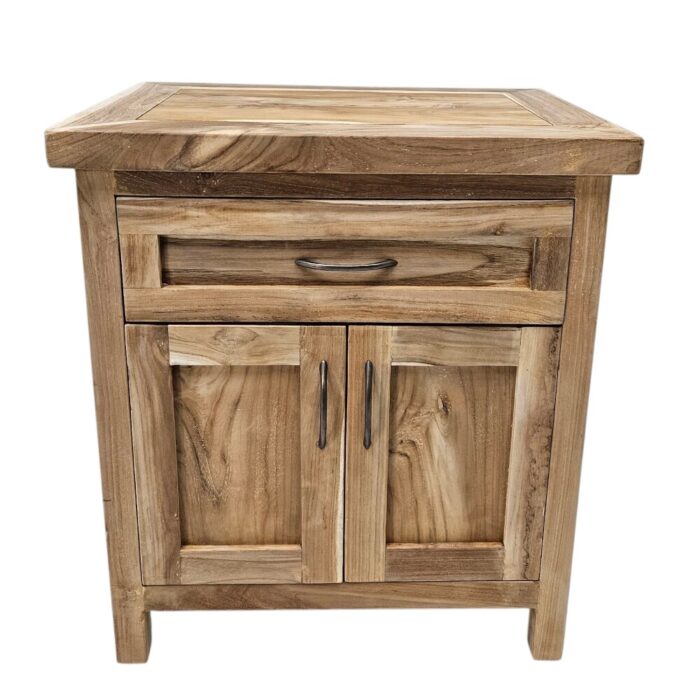 Brooks Bedside Pedestal Teak AJJ0005 Top Brooks Bedside Pedestal Teak AJJ0005 Top