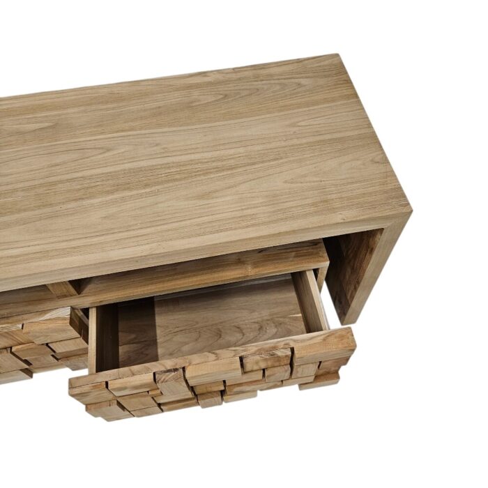 Coda Media Unit Teak APM0001 Open Coda Media Unit Teak APM0001 Open